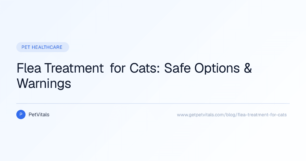 Flea Treatment for Cats: Safe Options and What to Avoid