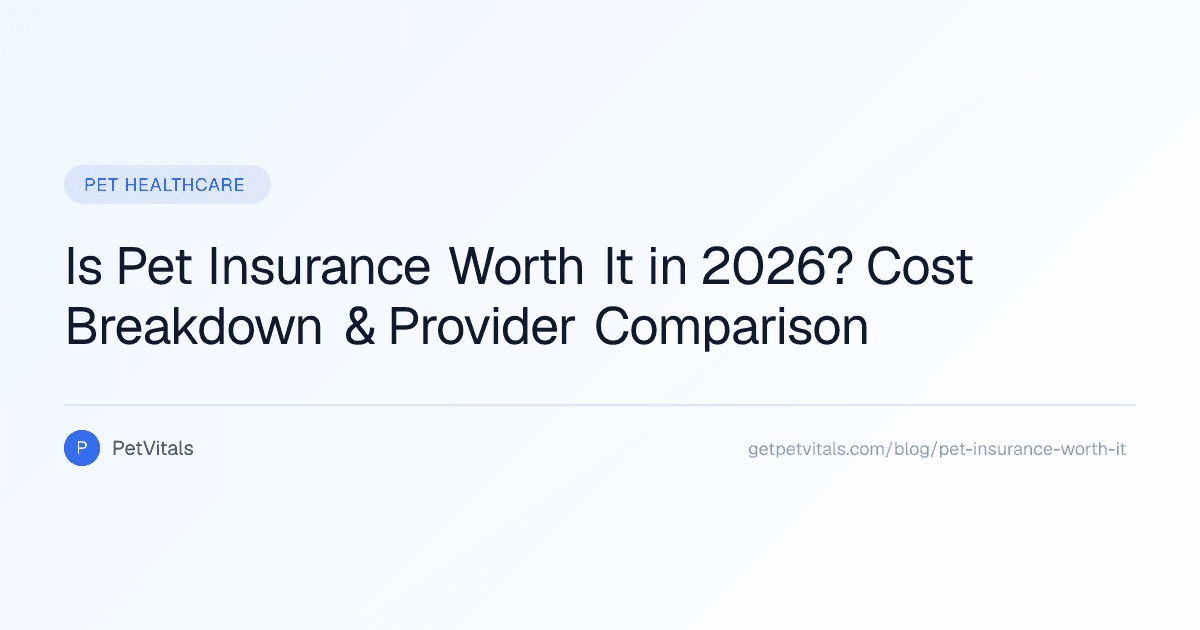 Is Pet Insurance Worth It? Cost vs. Risk Analysis for 2026